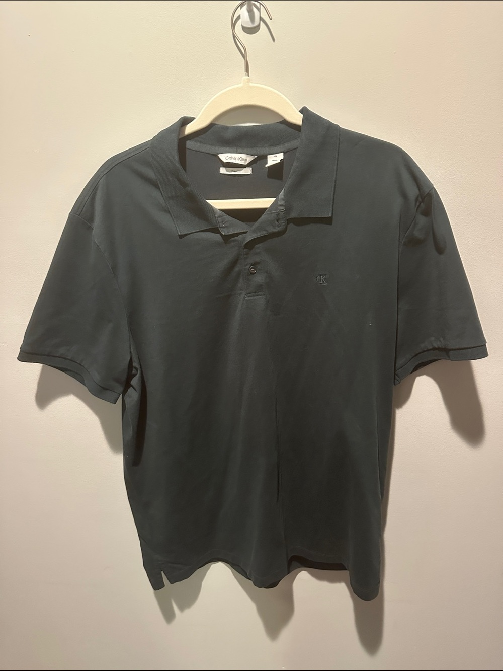 Calvin Klein Men's Jade Green Polo Shirt